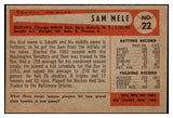 1954 Bowman Baseball #022 Sam Mele White Sox EX-MT 508660