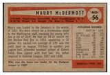 1954 Bowman Baseball #056 Maury McDermott Senators EX-MT 508662