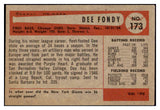 1954 Bowman Baseball #173 Dee Fondy Cubs EX-MT 508668