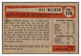 1954 Bowman Baseball #178 Del Wilber Red Sox EX-MT 508675