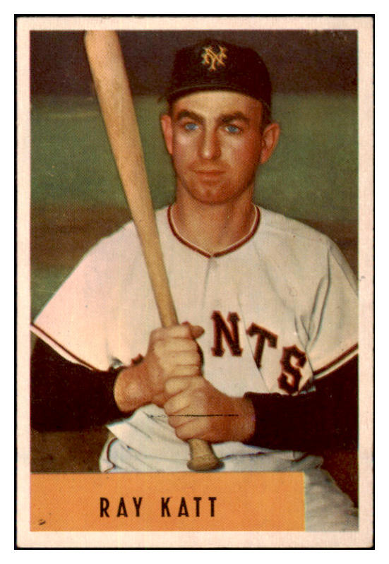 1954 Bowman Baseball #121 Ray Katt Giants EX-MT 508677