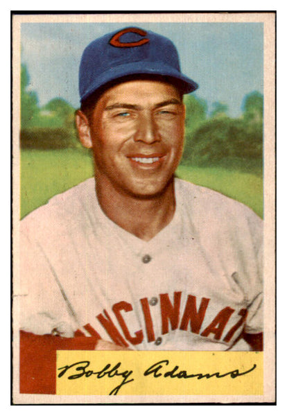 1954 Bowman Baseball #108 Bobby Adams Reds EX-MT 508678