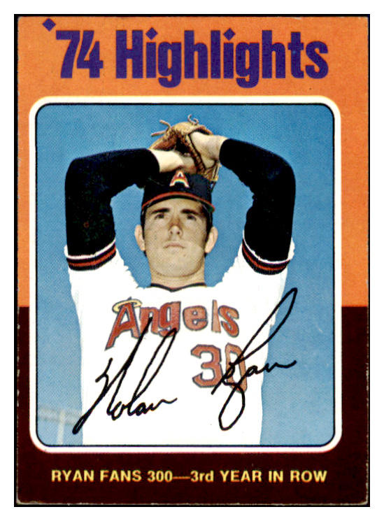 1975 Topps Baseball #005 Nolan Ryan HL Angels EX 508710