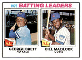 1977 Topps Baseball #001 Batting Leaders George Brett EX-MT 508716