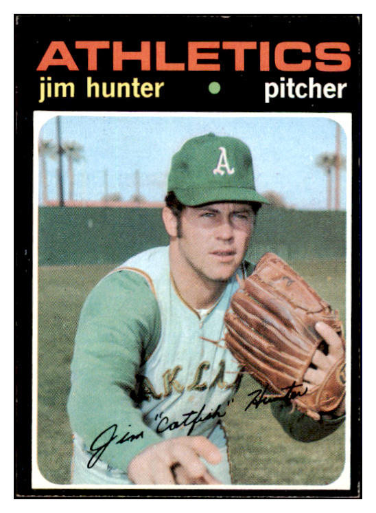 1971 Topps Baseball #045 Catfish Hunter A's EX-MT 508748