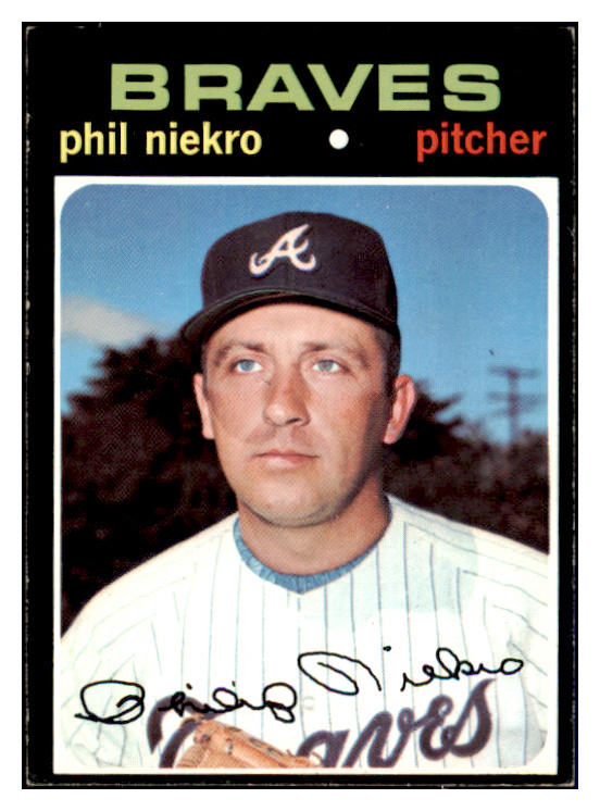 1971 Topps Baseball #030 Phil Niekro Braves EX-MT 508749