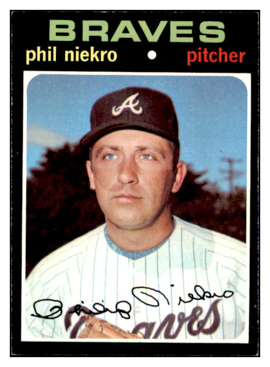 1971 Topps Baseball #030 Phil Niekro Braves EX-MT 508750