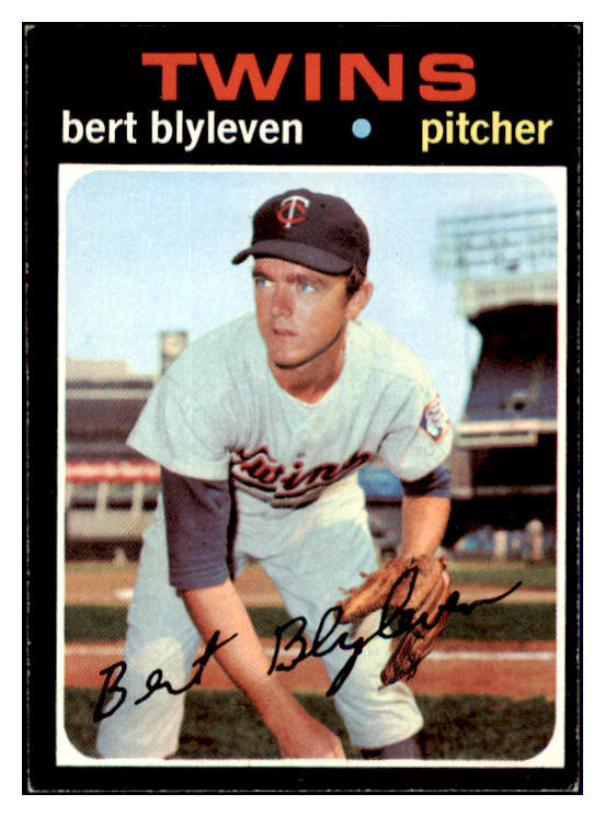 1971 Topps Baseball #026 Bert Blyleven Twins EX-MT 508751