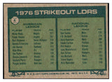 1977 Topps Baseball #006 Strike Out Leaders Nolan Ryan EX-MT 508753