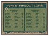 1977 Topps Baseball #006 Strike Out Leaders Nolan Ryan EX-MT 508754