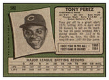 1971 Topps Baseball #580 Tony Perez Reds EX-MT/NR-MT 508756