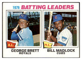 1977 Topps Baseball #001 Batting Leaders George Brett EX 508770