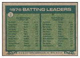 1977 Topps Baseball #001 Batting Leaders George Brett EX 508771