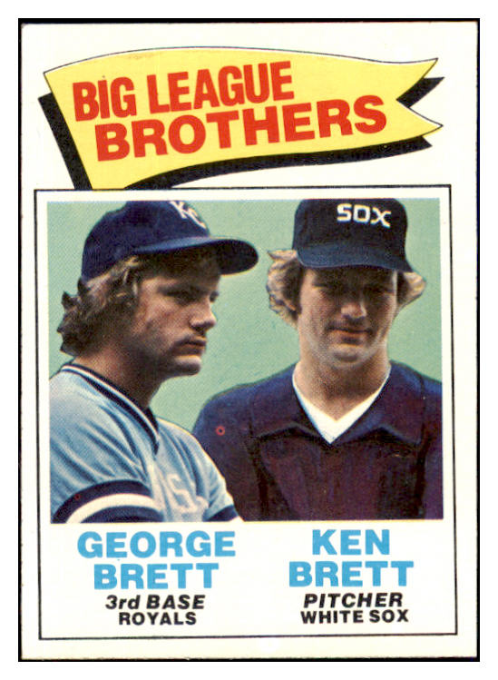 1977 Topps Baseball #631 George Brett Ken Brett EX-MT 508772