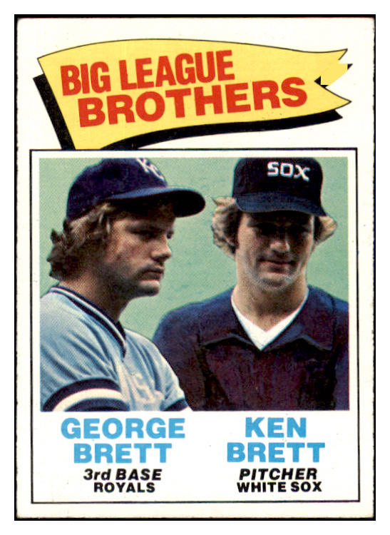 1977 Topps Baseball #631 George Brett Ken Brett EX-MT 508775