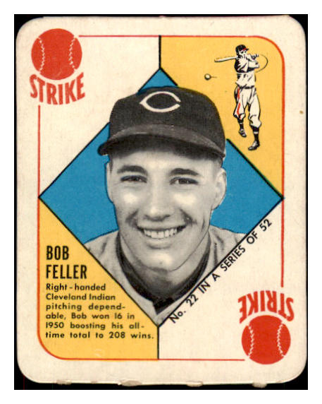 1951 Topps Red Backs #022 Bob Feller Indians EX-MT/NR-MT 508836