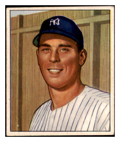 1950 Bowman Baseball #100 Vic Raschi Yankees EX 508844