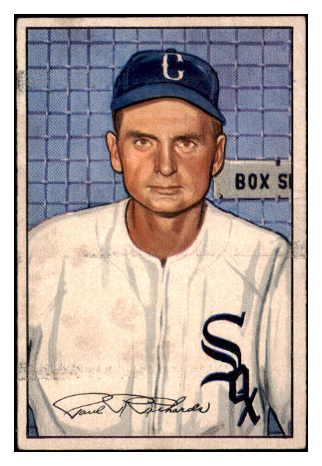 1952 Bowman Baseball #093 Paul Richards White Sox VG-EX 508857