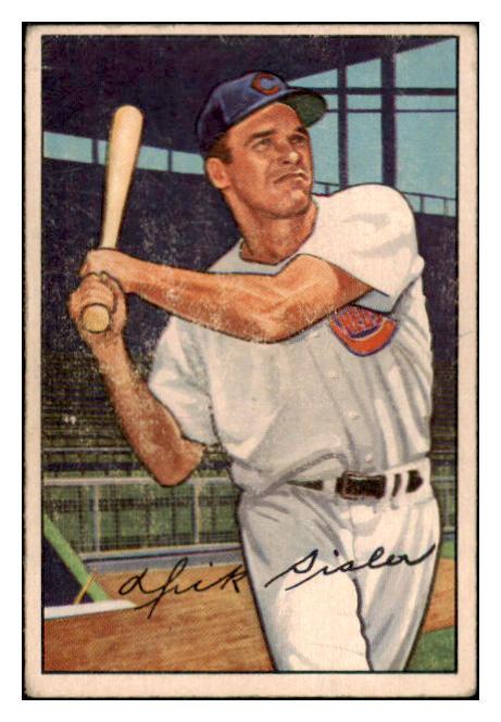 1952 Bowman Baseball #127 Dick Sisler Reds VG-EX 508871