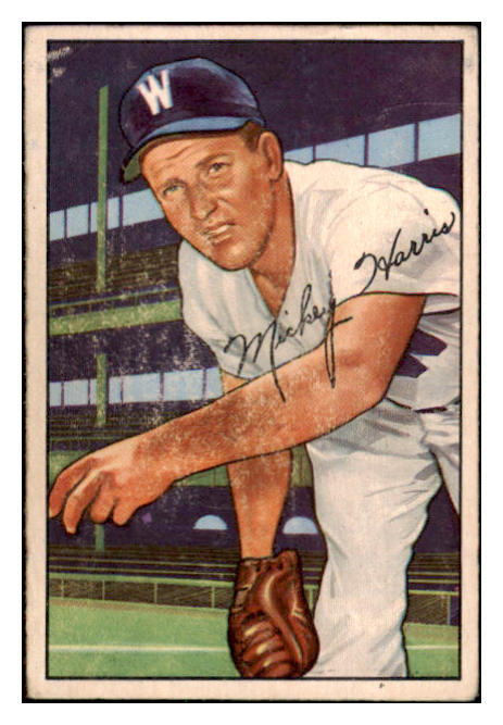 1952 Bowman Baseball #135 Mickey Harris Senators VG-EX 508876