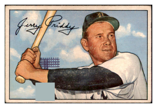 1952 Bowman Baseball #139 Jerry Priddy Tigers VG-EX 508879