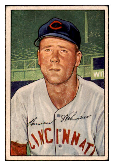 1952 Bowman Baseball #150 Herman Wehmeier Reds VG-EX 508883