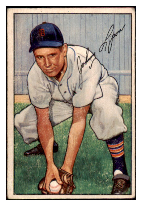 1952 Bowman Baseball #163 Johnny Lipon Tigers VG-EX 508891