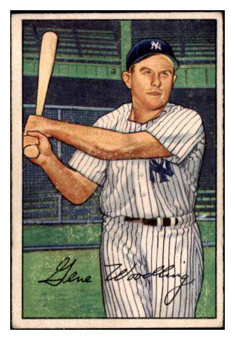 1952 Bowman Baseball #177 Gene Woodling Yankees VG-EX 508901