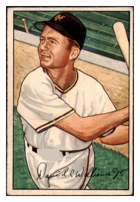 1952 Bowman Baseball #178 Dave Williams Giants VG-EX 508903