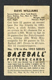 1952 Bowman Baseball #178 Dave Williams Giants VG-EX 508903