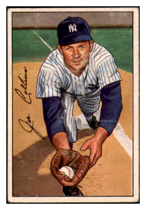 1952 Bowman Baseball #181 Joe Collins Yankees VG-EX 508907