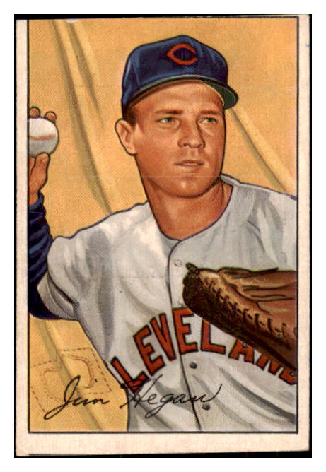 1952 Bowman Baseball #187 Jim Hegan Indians VG-EX 508910