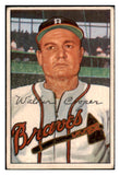 1952 Bowman Baseball #208 Walker Cooper Braves VG-EX 508915