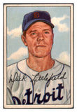 1952 Bowman Baseball #209 Dick Littlefield Tigers VG-EX 508916