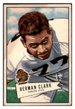 1952 Bowman Small Football #076 Herman Clark Bears VG-EX 508933