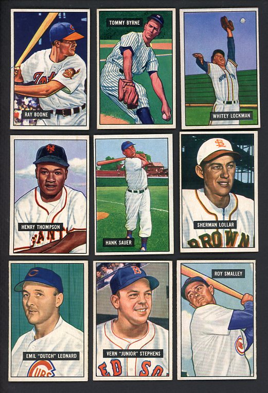 1951 Bowman Set Lot 83 Diff EX-MT Sauer Boone Byrne 508954