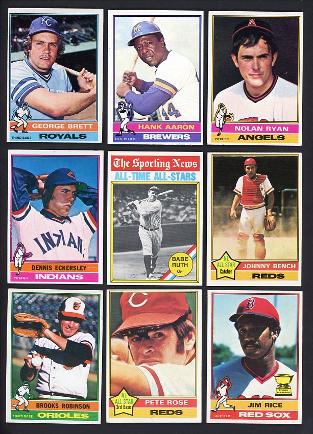 1976 Topps Baseball Complete Set EX-MT Eckersley Brett Ryan 508967