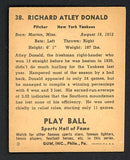 1941 Play Ball #038 Atley Donald Yankees VG-EX 509041