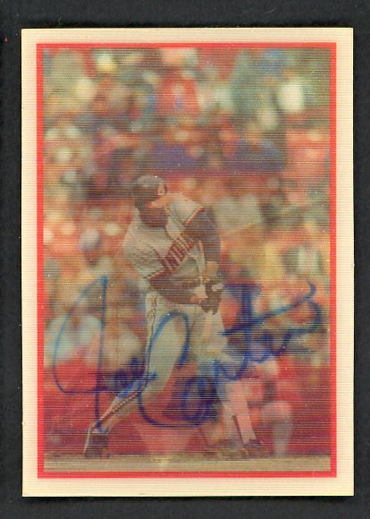 1987 Sportflics #176 Joe Carter Indians Signed Autographed 509105