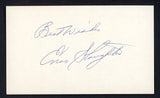 Enos Slaughter Cardinals Signed 3x5 Card Signed Autographed 509131