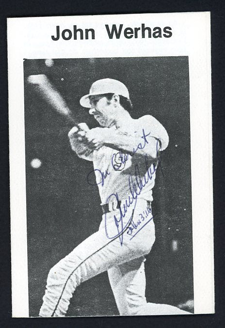 John Werhas Padres Signed Tract Signed Autographed 509132