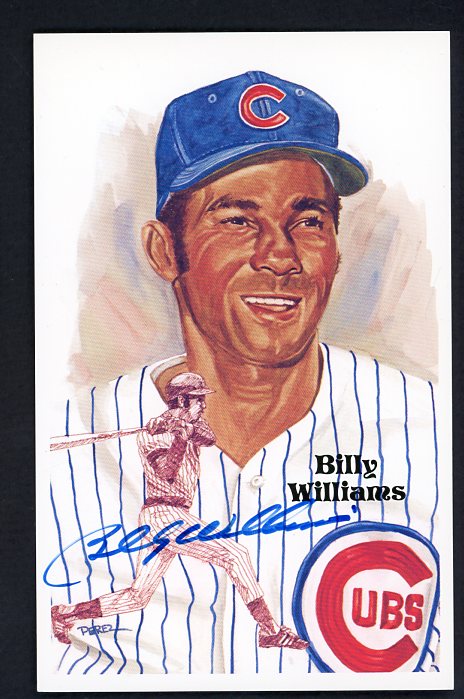 Perez Steele Postcard Billy Williams Cubs Signed Autographed 509148