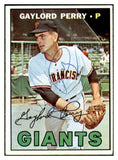 1967 Topps #320 Gaylord Perry Giants Signed Autographed 509163