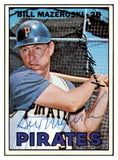 1967 Topps #510 Bill Mazeroski Pirates Signed Autographed 509167