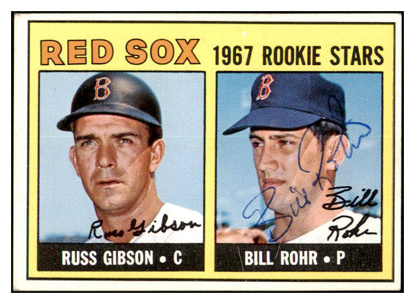1967 Topps #547 Bill Rohr Red Sox Signed Autographed 509178