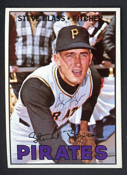 1967 Topps #562 Steve Blass Pirates Signed Autographed 509183