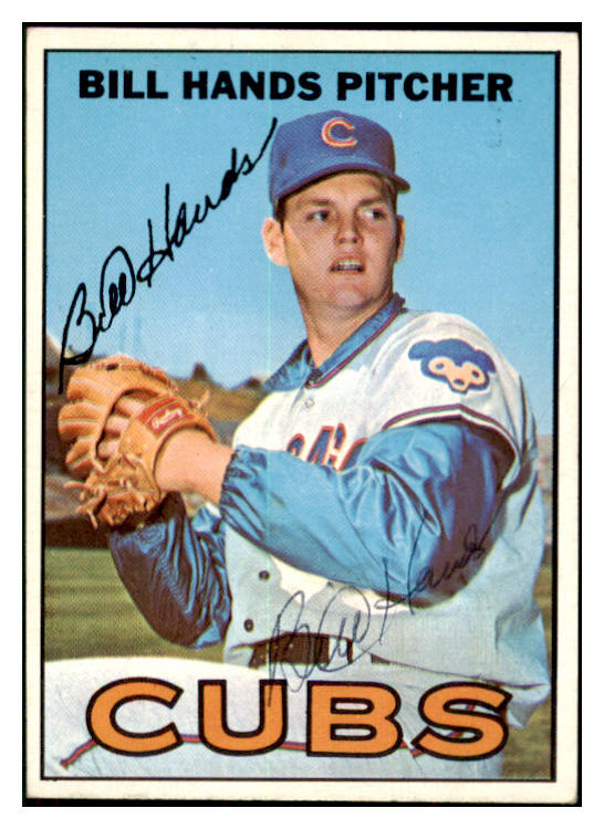 1967 Topps #016 Bill Hands Cubs Signed Autographed 509210