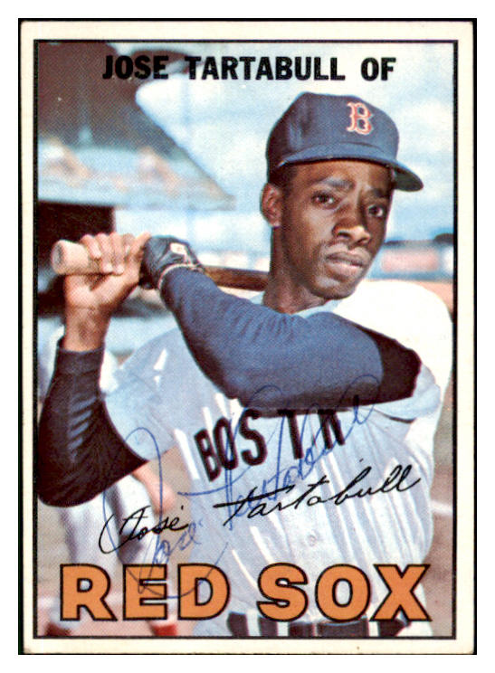 1967 Topps #056 Jose Tartabull Red Sox Signed Autographed 509222