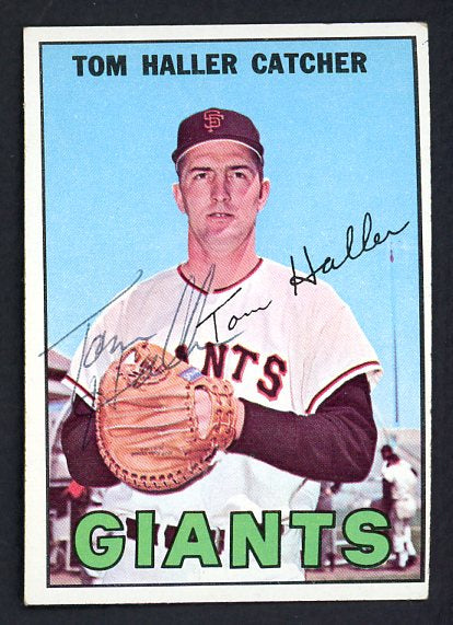 1967 Topps #065 Tom Haller Giants Signed Autographed 509224