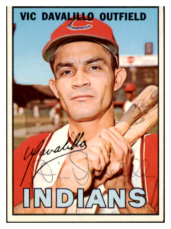 1967 Topps #069 Vic Davalillo Indians Signed Autographed 509225